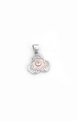Silver Blush Bloom Silver Pendant