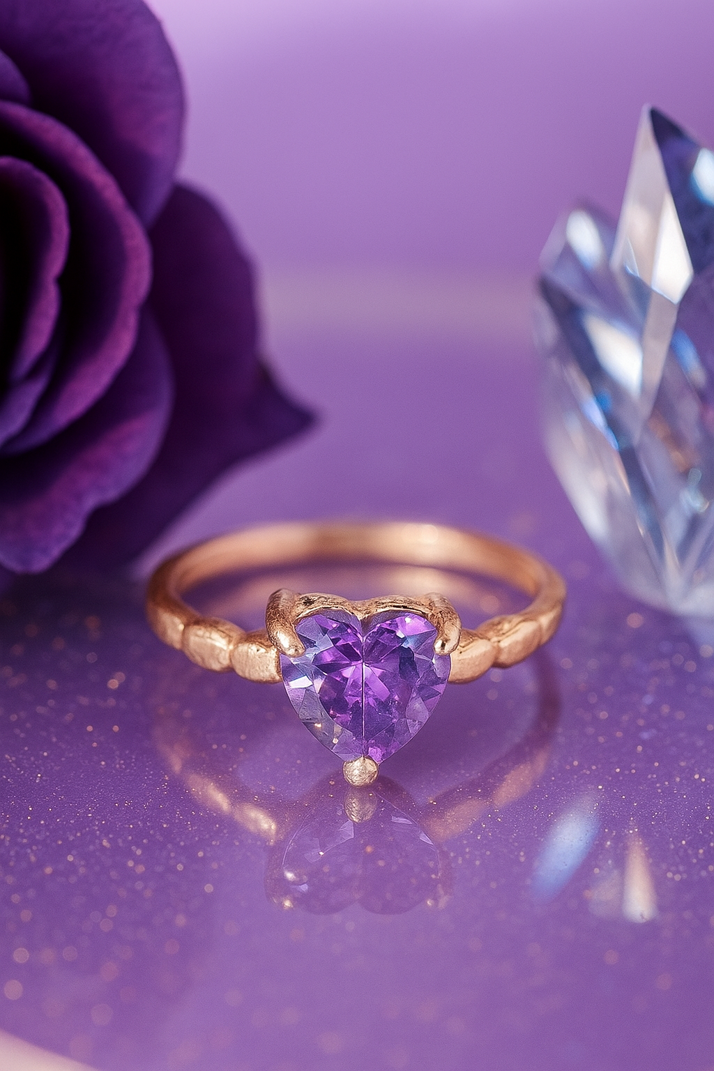 Violet Haze Crush Ring