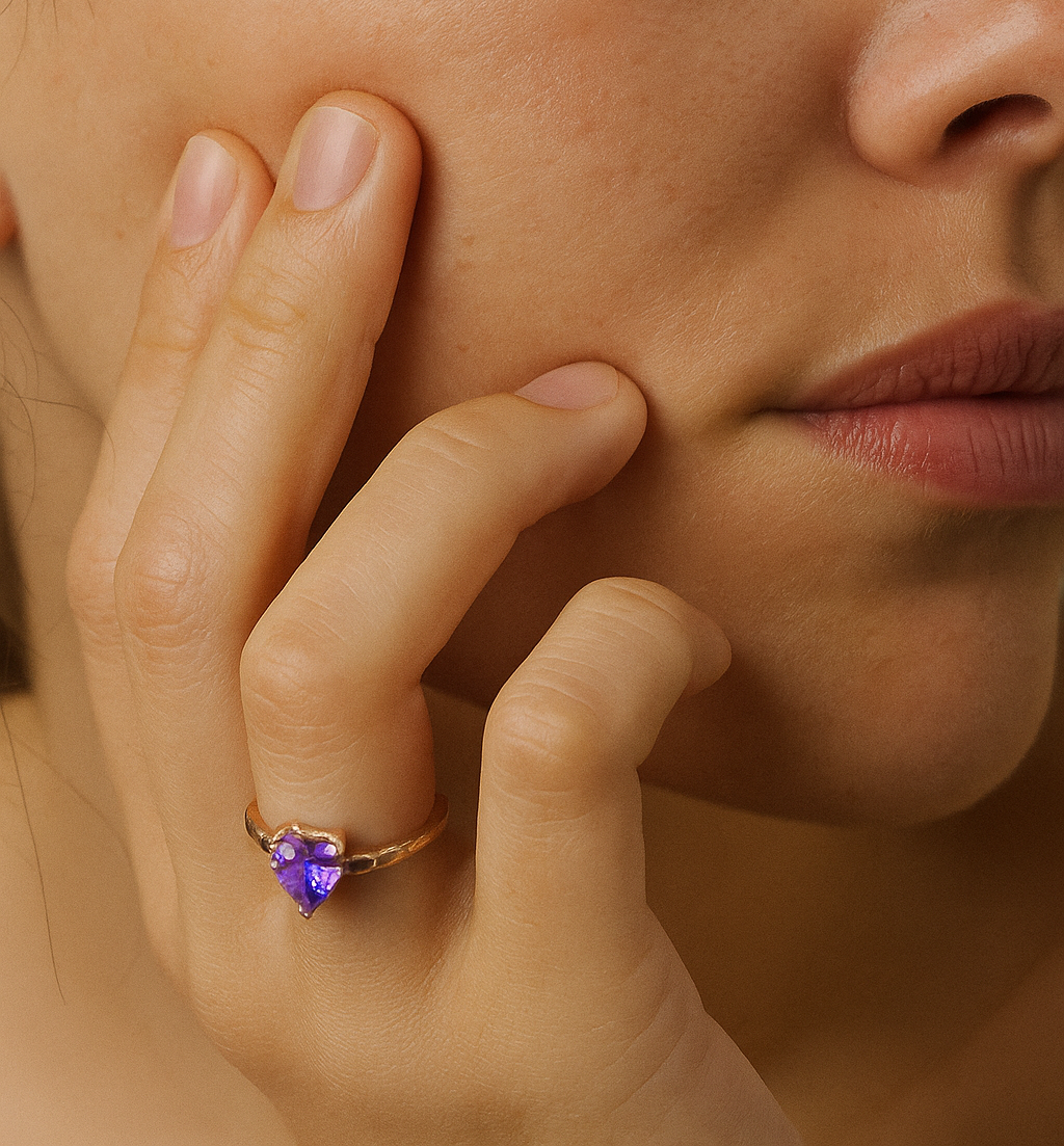 Violet Haze Crush Ring
