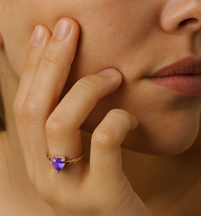 Violet Haze Crush Ring