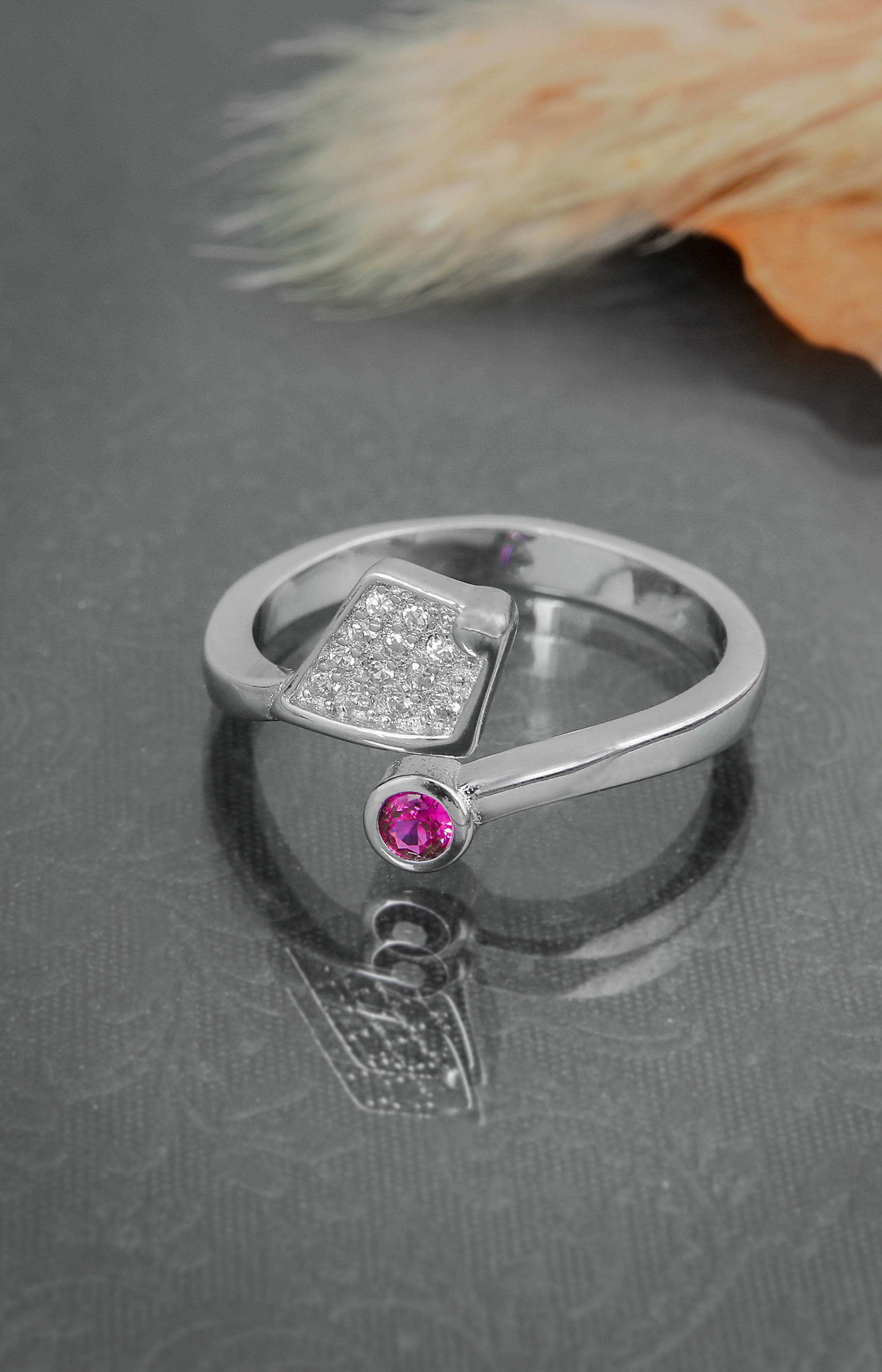 Twinkle Kite Ruby Ring