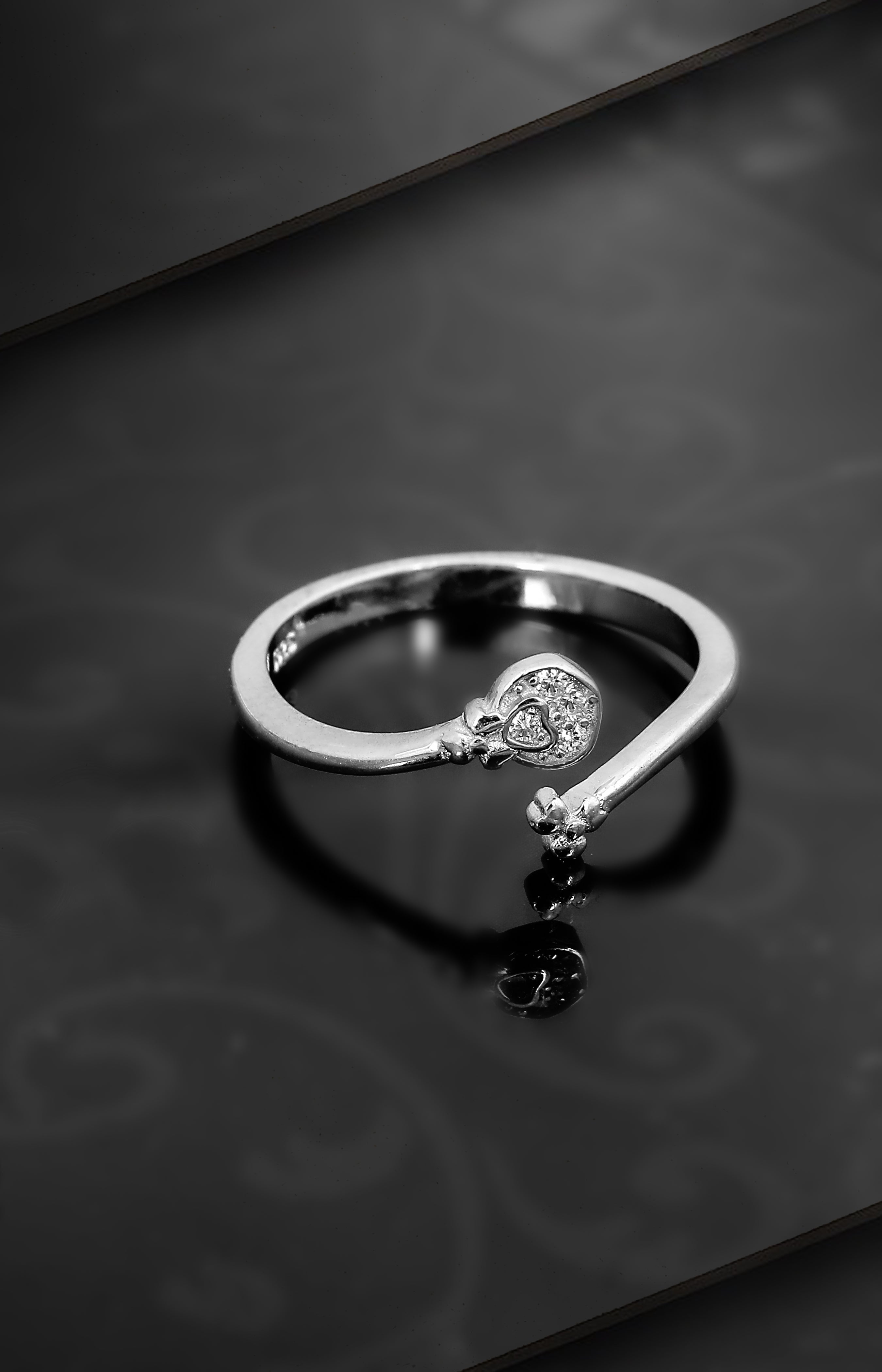 Silver Bud Bloom Ring