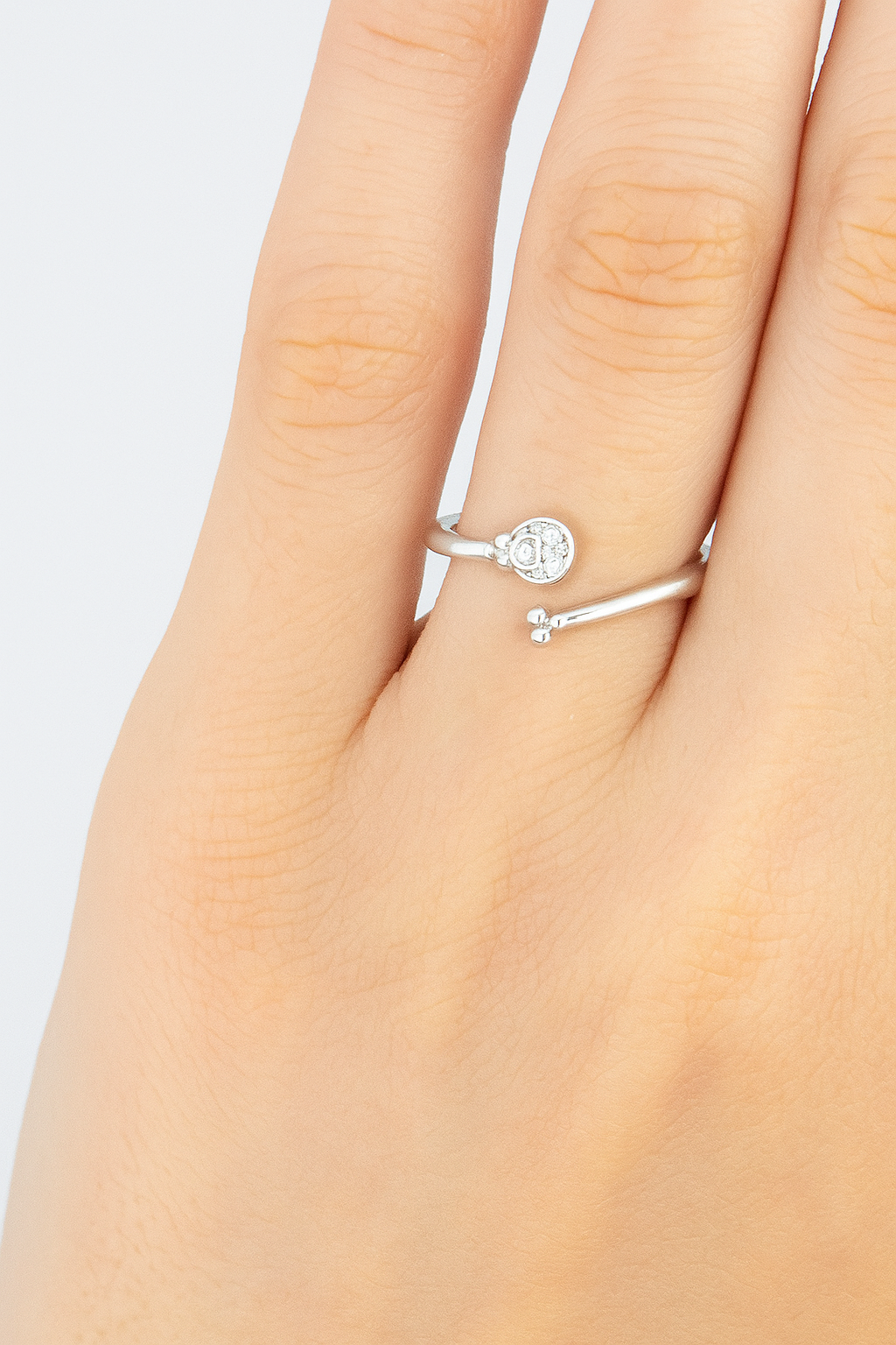 Silver Bud Bloom Ring