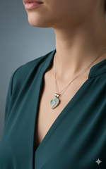 Silver MOP Glow Heart Pendant