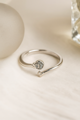 Silver Bud Bloom Ring