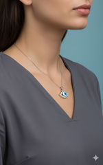 Silver Guardian Evil Eye Pendant