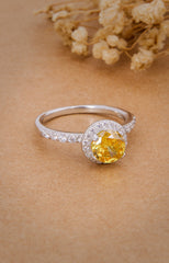 Golden Halo Spark Ring