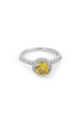 Golden Halo Spark Ring