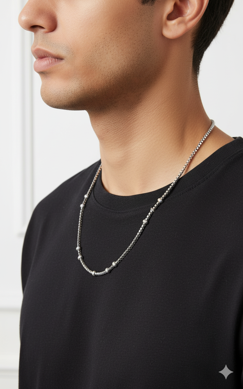 Silver BoxBead Chain