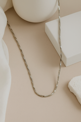 Silver Luxe Herringbone Chain