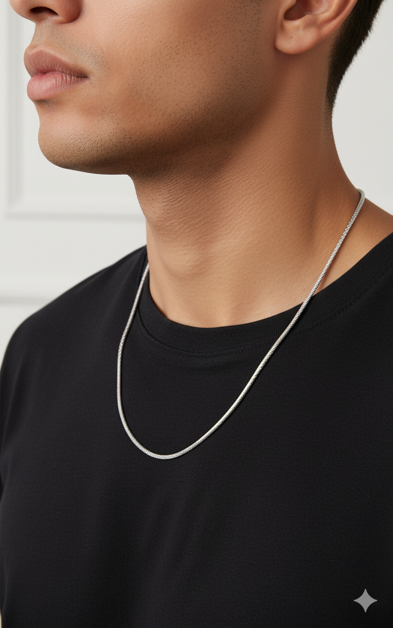 Silver Serene Snake Chain