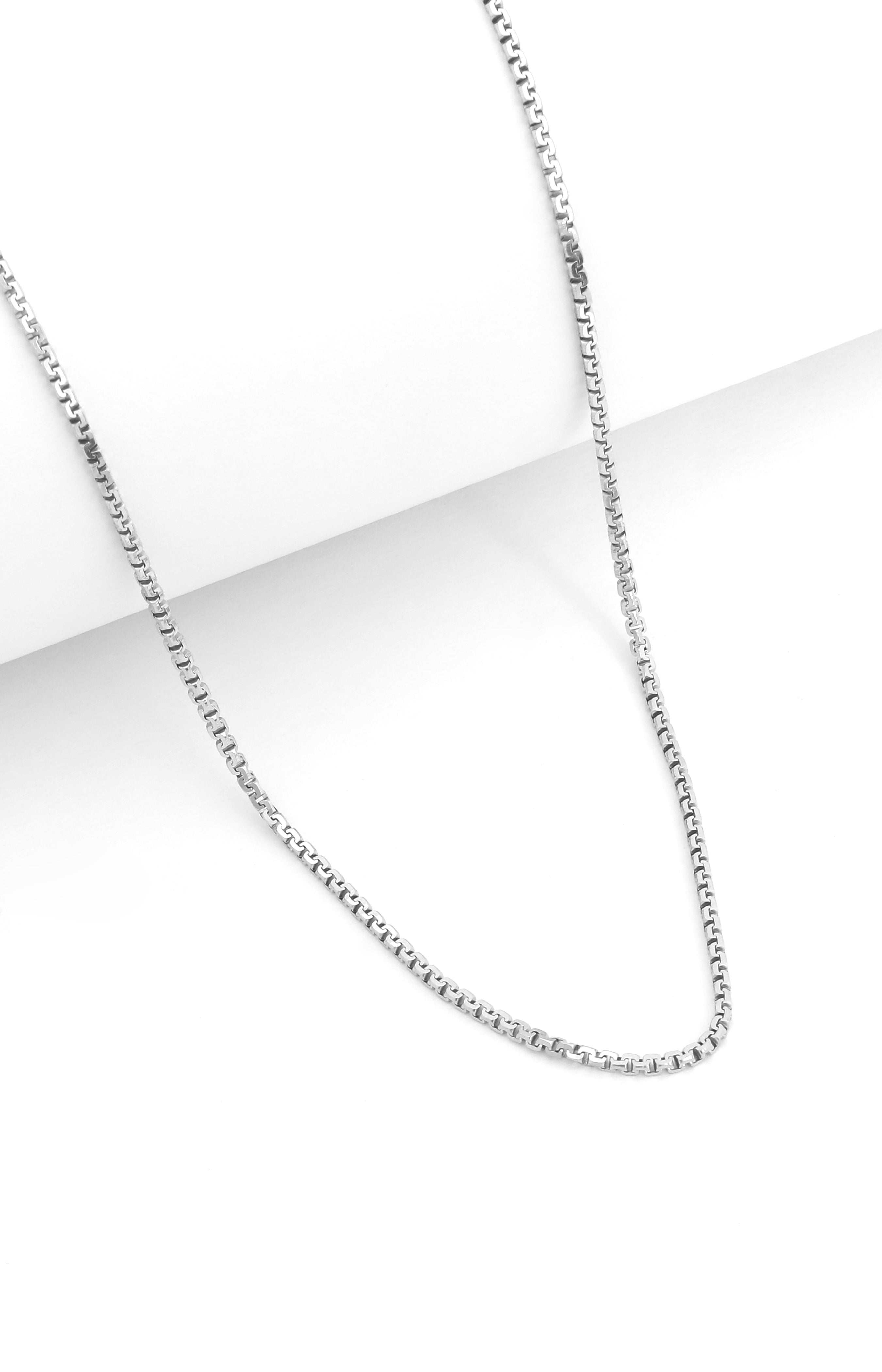 Silver Box Link Chain