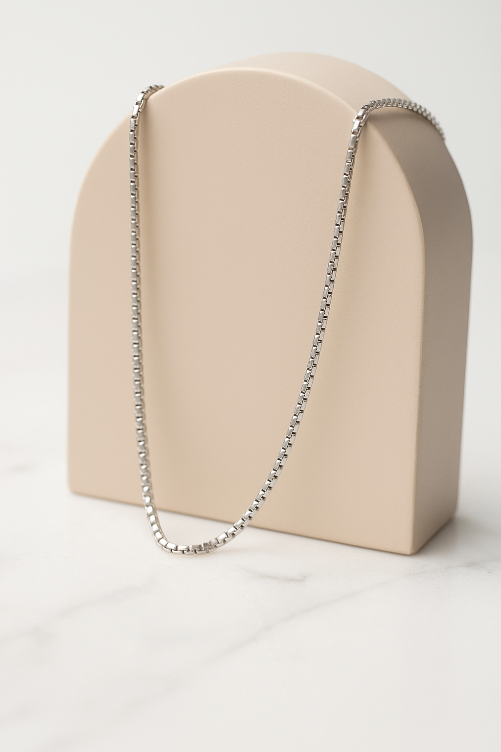 Silver Box Link Chain