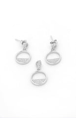 Lunar Glow Silver Pendant Set