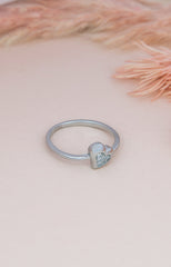 925 Heart Silver Ring