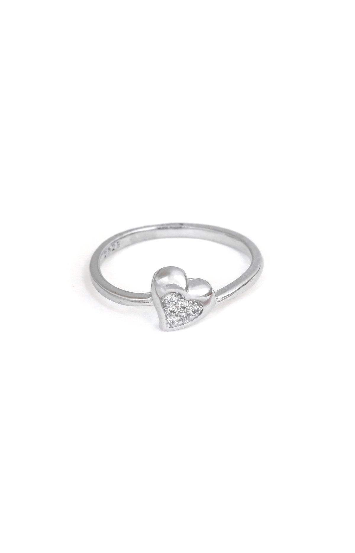 925 Heart Silver Ring