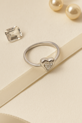 925 Heart Silver Ring