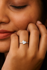 925 Heart Silver Ring