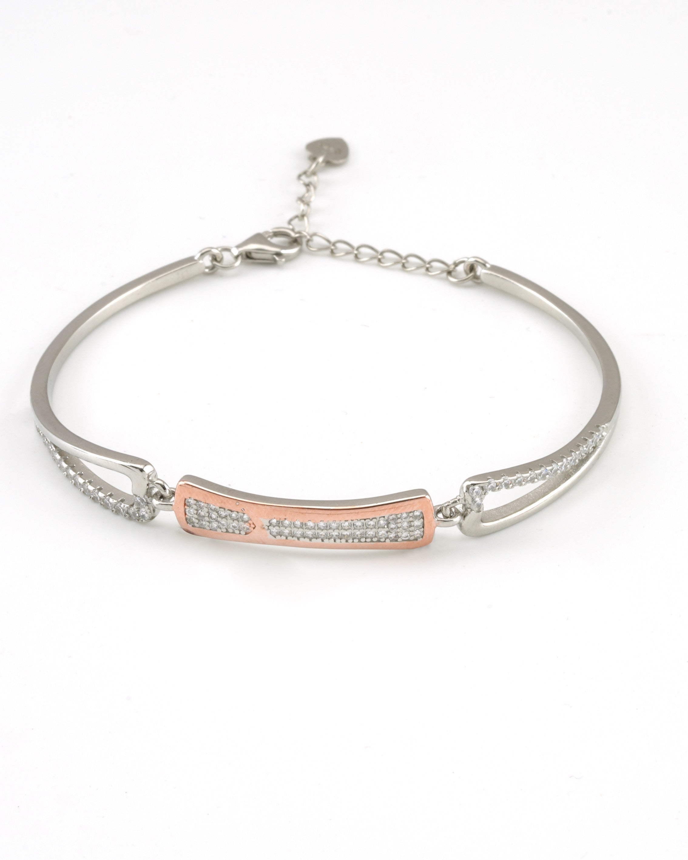 Rosé Linear Pavé Bracelet