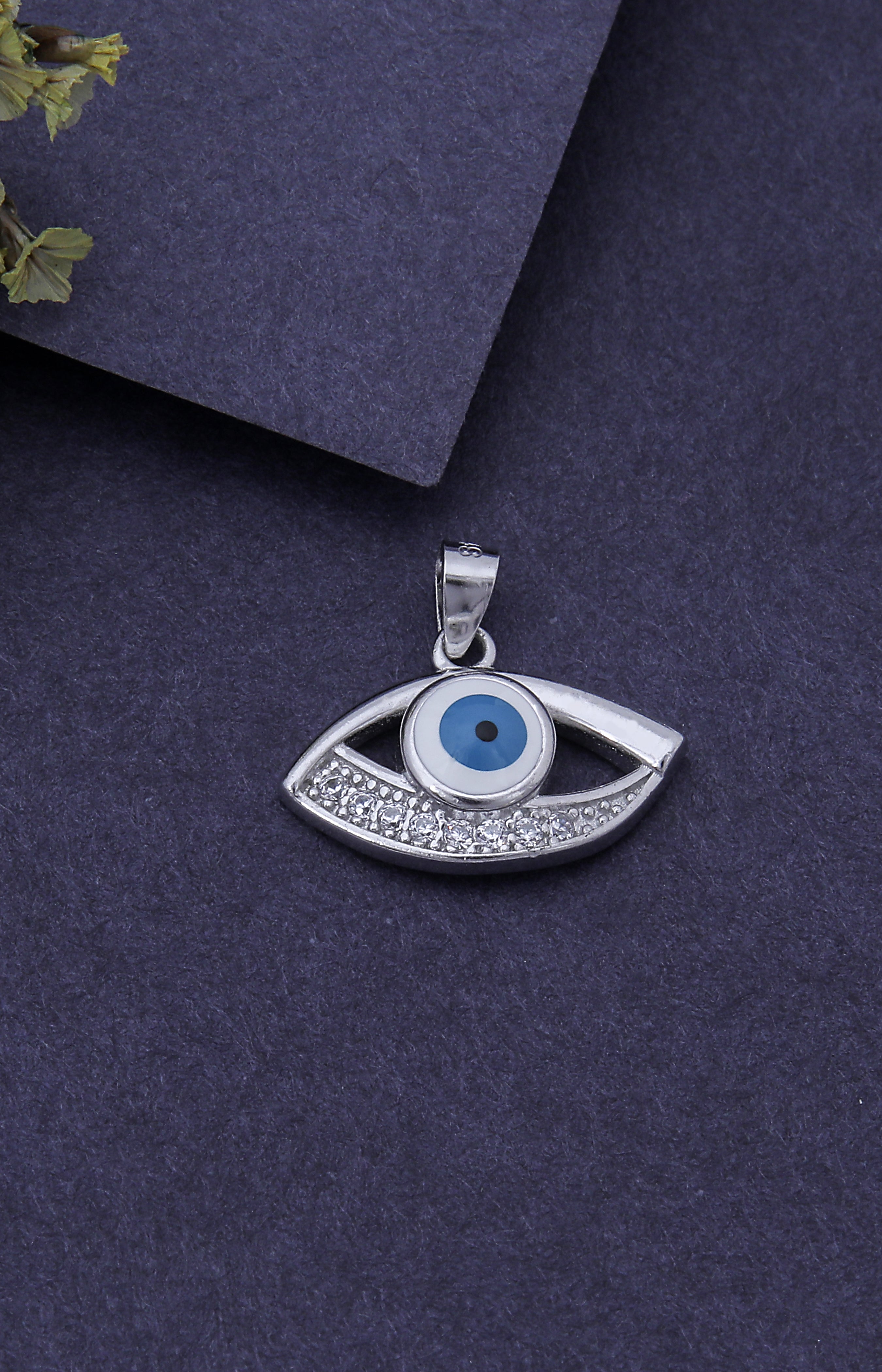 Silver Evil Eye Pendant