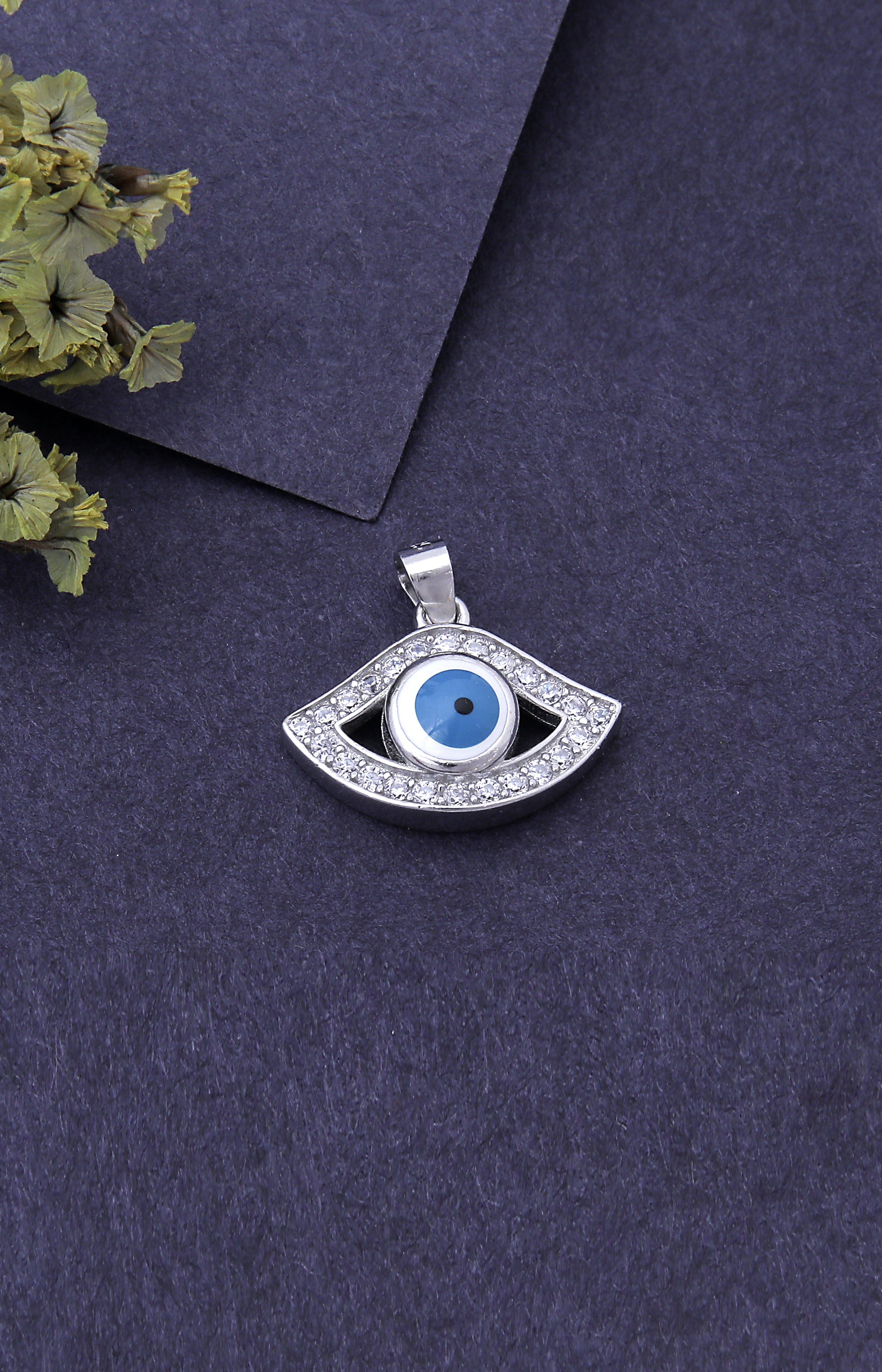 Silver Guardian Evil Eye Pendant