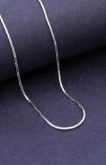 Silver Sleek Herringbone Chain