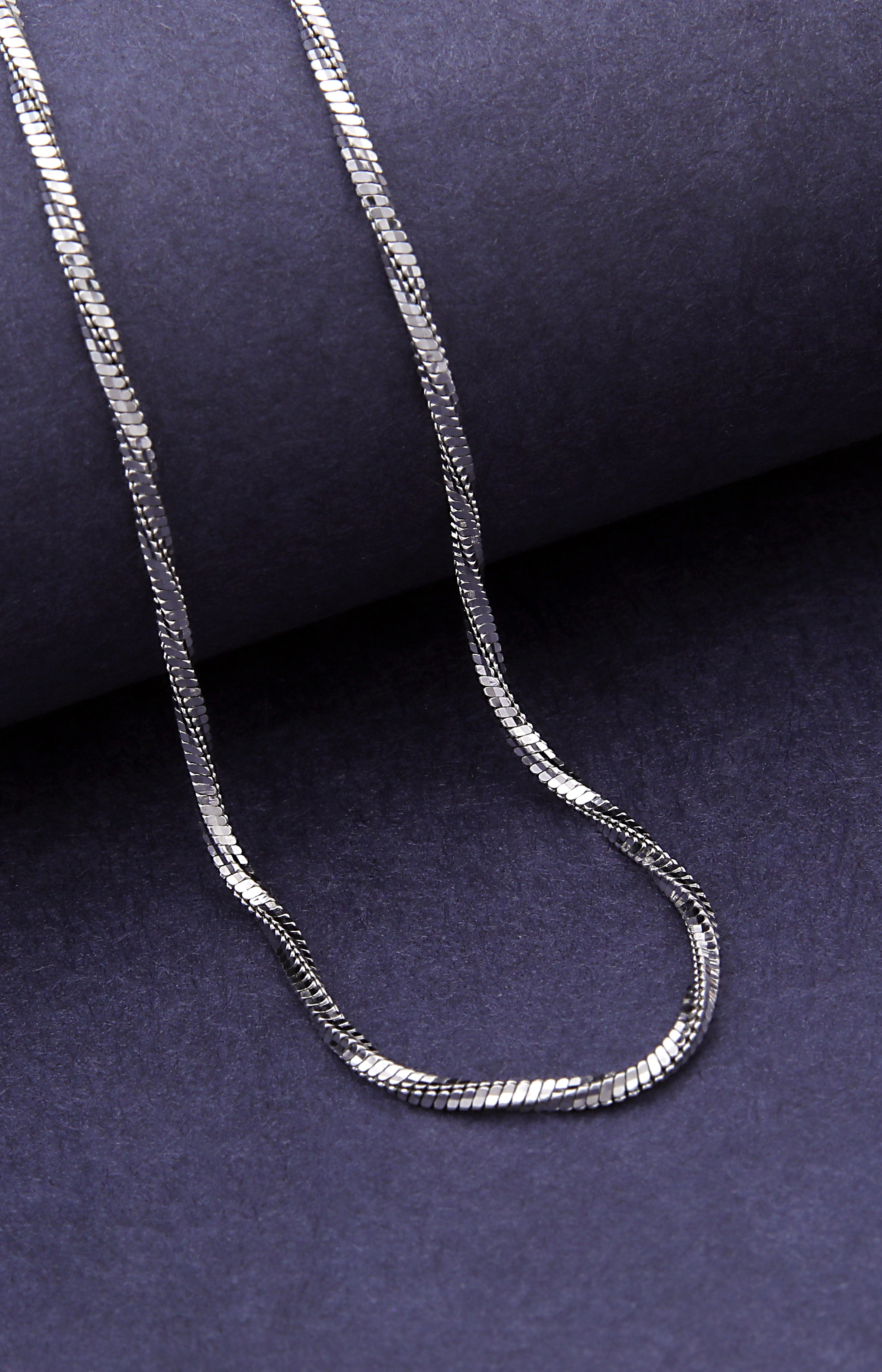 Silver Luxe Herringbone Chain