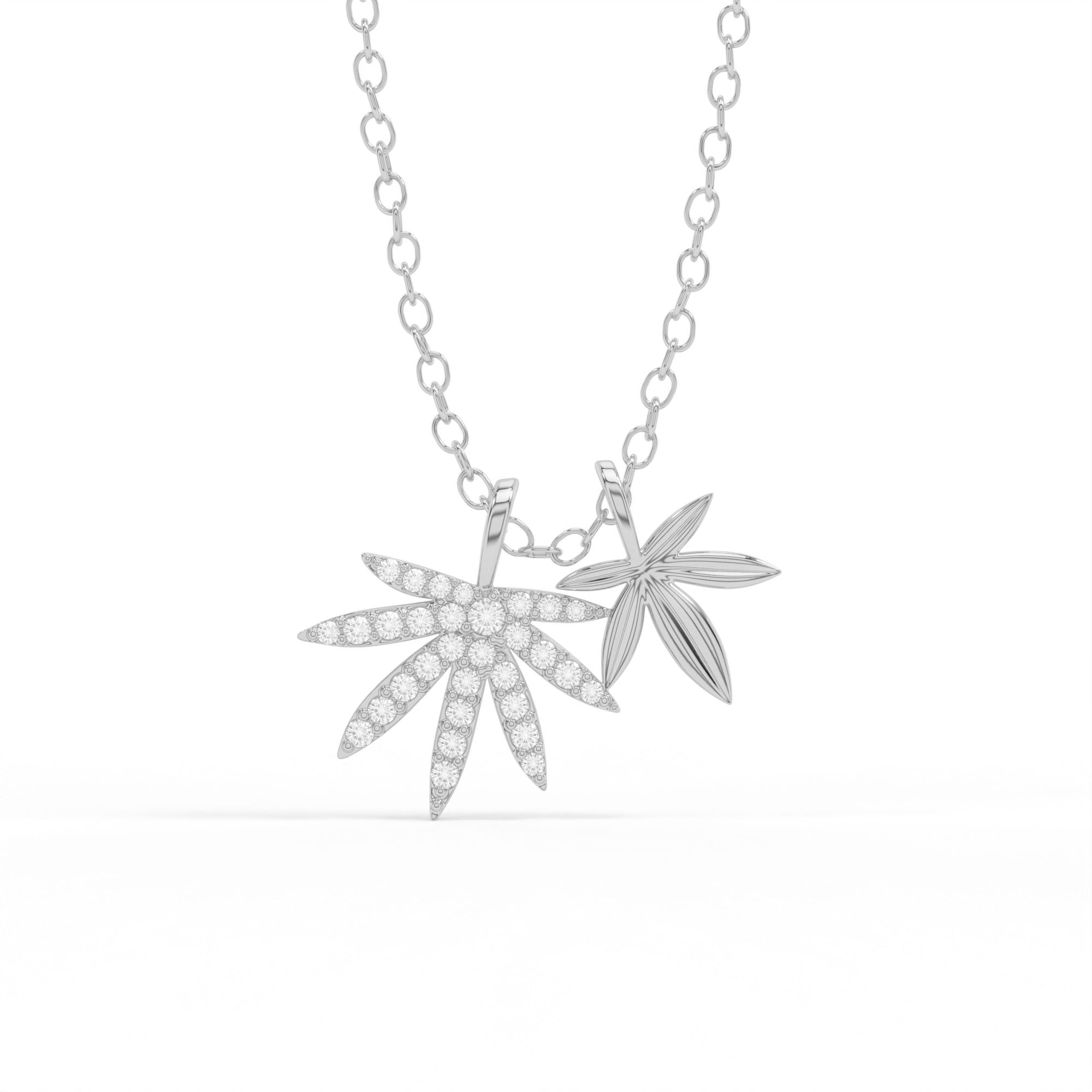 Twin Bloom Pendant Necklace